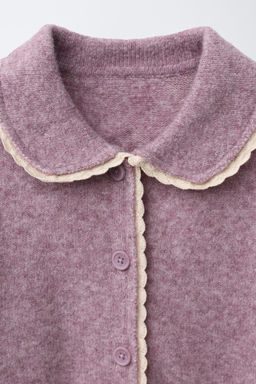 CARDIGAN WITH LACE TRIMS - Zara фото 3