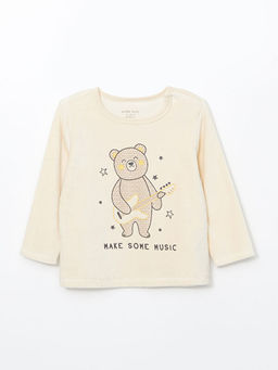 Bisiklet Yaka Uzun Kollu Bask?l? Erkek Bebek Pijama Tak?m? - Waikiki фото 2