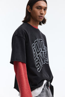 Camiseta boxy Oversized Fit - H&m фото 7