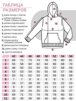Уценка! ХУДИ женское с принтом цвет в ассортименте - Вега фото 51
