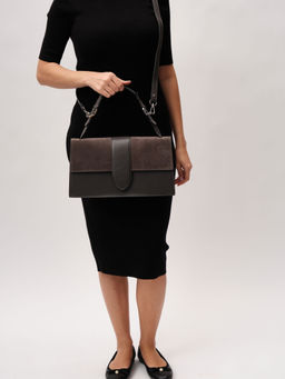 Кожаная сумка Deboro 30408 темный лес