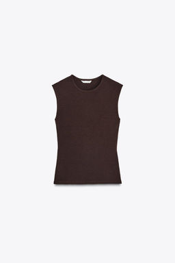 SLEEVELESS KNIT TOP - Zara фото 38