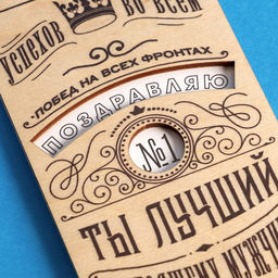 Цена за 3 шт. Конверт для денег с деревянным элементом Ты лучший!, 16,5 х 8 см - Дарите счастье фото 4