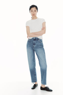 Mom Slim Fit High Waist Ankle Jeans - H&m фото 16