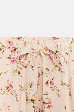 SHORTS ESTAMPADO FLORAL ENCAJE / Estampado - Zara фото 9