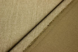 Джинс с ворсом цв.Оливково-песочный, ш.1.5м, хлопок-100%, 330гр/м.кв - Купава фото 3