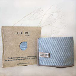 Салфетка для мытья стеклянных и зеркальных поверхностей Crystal Clear (Голубая сталь) - Wai ora фото 8