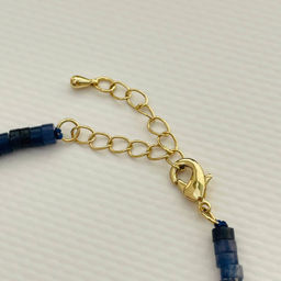 Бусы из Содалита и Жемчуга 40 см +