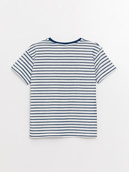 Rahat Kal?p Bisiklet Yaka ?izgili Erkek ?ocuk Ti??rt - Waikiki фото 2