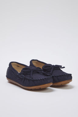 Trendyolmilla Shoes Lacivert Bagc?k Detayl? Buyuk/Kucuk Erkek Cocuk Kids Loafer Ayakkab? TAKSS25LA00009  фото 3