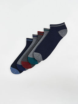 Renk Bloklu Erkek Patik ?orap 5li