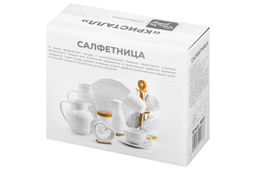 Салфетница 12,5*5*10 см "Кристалл" на дерев. подставке