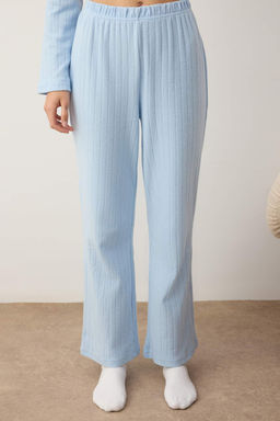 Mavi Cep Detayl? Fitilli K?sl?k Orme Pijama Tak?m? THMAW26PT00127 - Trendyolmilla фото 3