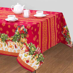 Скатерть 150*180 см, рогожка (Рождество)