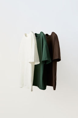 3LU DUZ RENK T-SHIRT PAKETI - Zara фото 3