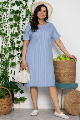 Платье Покоряя сердца (джинс) П13460-1М