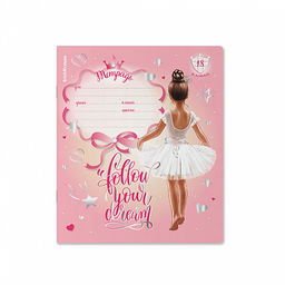 Цена за 10 шт. Тетрадь школьная ученическая ErichKrause Pointes, 18 листов, клетка, выборочный УФ-лак с глиттером (в плёнке по 10 шт.)_MIX-PACK  фото 4