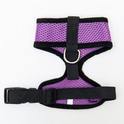 Шлейка мягкая из неопрена, размер XL, ОШ 42 см, ОГ 38-50 см, фиолетовая - Пижон фото 7