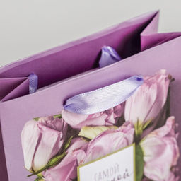 Пакет подарочный ламинированный, упаковка, Самой Нежной на свете, ML 23?27?11.5 см