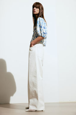 Blusa en mezcla de lino - H&m фото 4