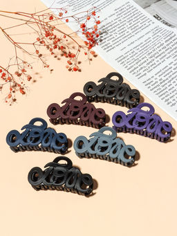 Цена за 12 шт. Крабик для волос «Классика», завитки люкс, 9 см, МИКС