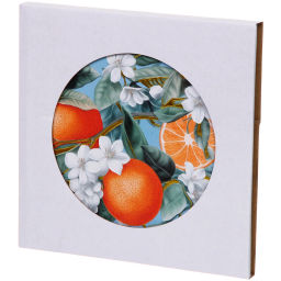 Цена за 2 шт. Подставка керамическая 16*16см "Апельсиновый букет"