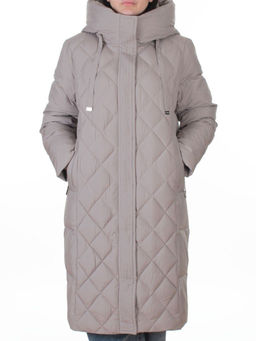 8353 GRAY Пальто зимнее женское (200 гр. холлофайбер)