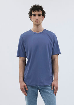 Indigo Mavi Premium Basic Tisort