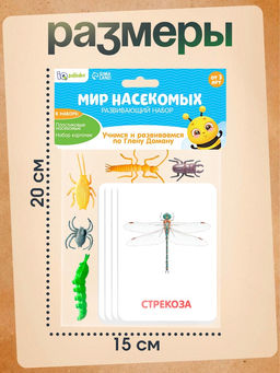 Развивающий набор с карточками Мир насекомых, по методике Домана - Iq-zabiaka фото 9