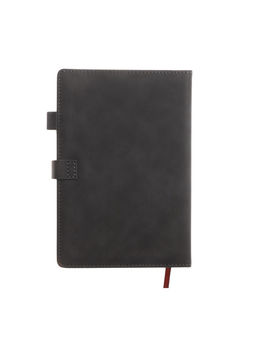 Ежедневник недатированный А5, с хлястиком, 80 листов, в линейку, пвх, черный - Simaland фото 13