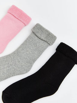 K?z ?ocuk Havlu Soket ?orap 3l?