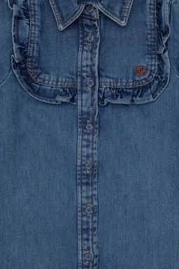 Синее джинсовое платье для девочки Неожиданная скидка в корзине - U.s. polo assn фото 3