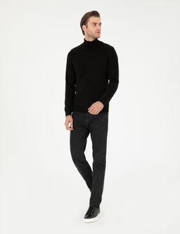 Antrasit Slim Fit Jean Pantolon