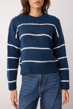 Ekru Genis Kal?p Yumusak Dokulu Basic Triko Kazak TWOAW23KZ00185 - Trendyolmilla фото 15