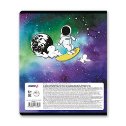 Светоч 48ТСК5_1_3_2 Тетрадь ученическая общая, A5 48 л. на скобе 65 г/кв.м , белизна 100 % 10 шт. линия 000321 Космос  фото 9