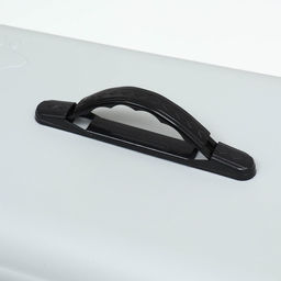 Переноска для животных пластиковая с металлической дверью 47 х 30 х 35 см, вес до 12 кг, серая 934 - Пижон фото 10