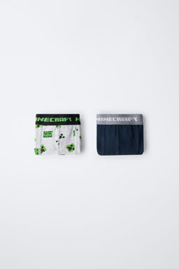 AGES 6-14 / PACK OF TWO MINECRAFT BOXER SHORTS MOJANG AB. AGES 6-14 / PACK OF TWO MINECRAFT BOXER SHORTS MOJANG AB.