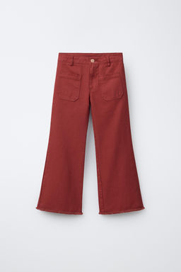 JEANS FLARE RAYAS / Rojo