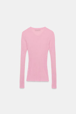 RIBBED KNIT JUMPER - Zara фото 17