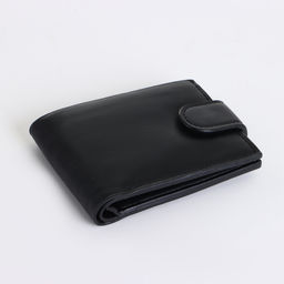 Портмоне мужское на кнопке, чёрное