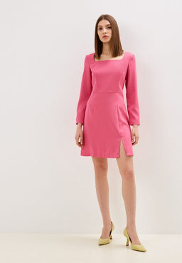 Синее платье с длинным рукавом - Incity фото 18