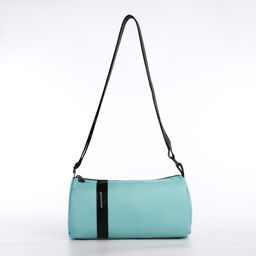 Сумка молодёжная на молнии, цвет бирюзовый - Simaland фото 2