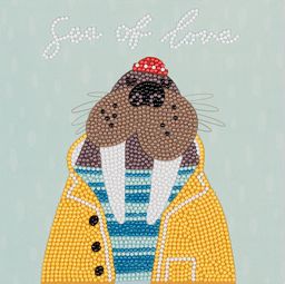 Кристальная (алмазная) мозаика ФРЕЯ ALBP-305 постер Морж 20 х 20 см