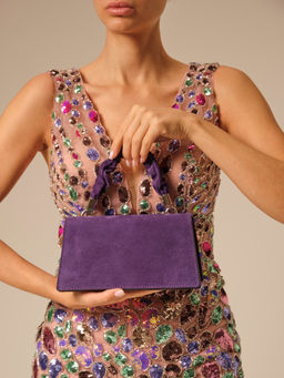 Сумка замшевая Deboro 30715 виноград