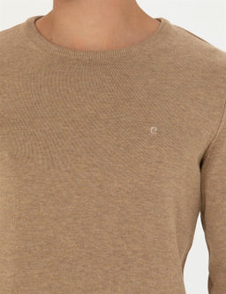 Camel Melanj Slim Fit Bisiklet Yaka Basic Triko Kazak - Pierre cardin фото 7