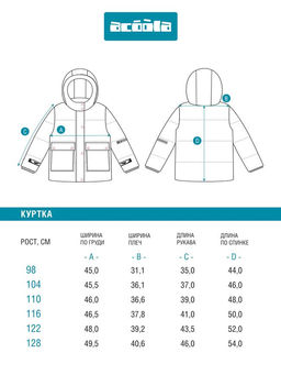 ACOOLA / Куртка детская для девочек Goele набивка  фото 8