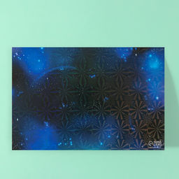 Наклейки в книжке «Космография», 3 фона, голография, 20.7×14.2 см