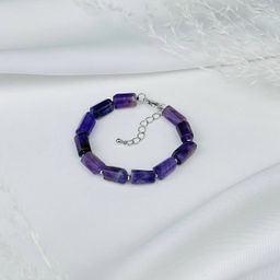 Браслет из Аметиста 16 см + - Радуга самоцветов фото 2