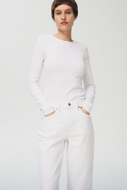 Straight High Cropped Jeans - H&m фото 3