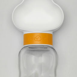 Поилка прогулочная 585 мл+контейнер для корма, жёлтая - Пижон фото 4